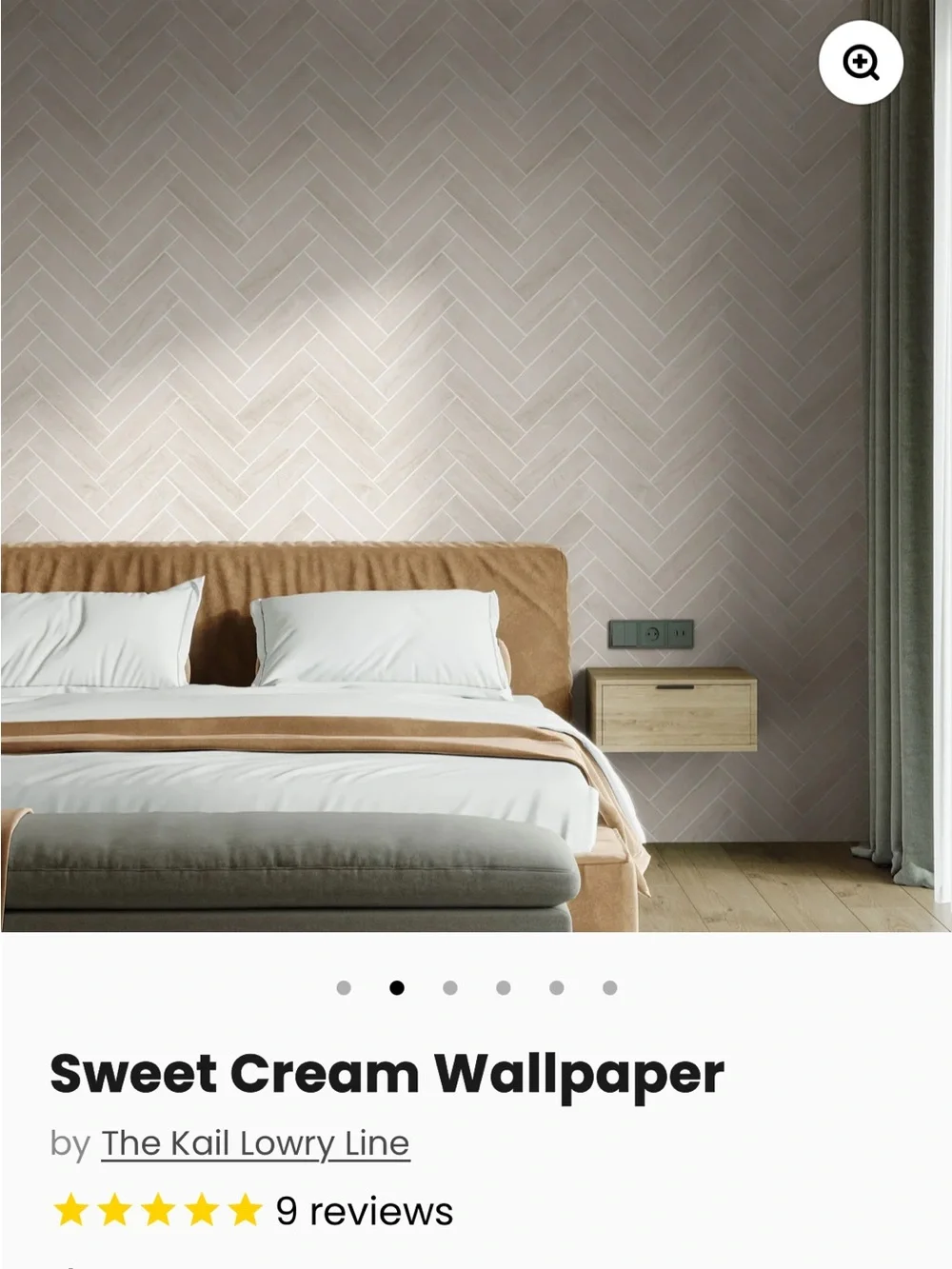 Brand new still in box - Wall Blush “sweet Cream” Peel & Stick Wallpaper.